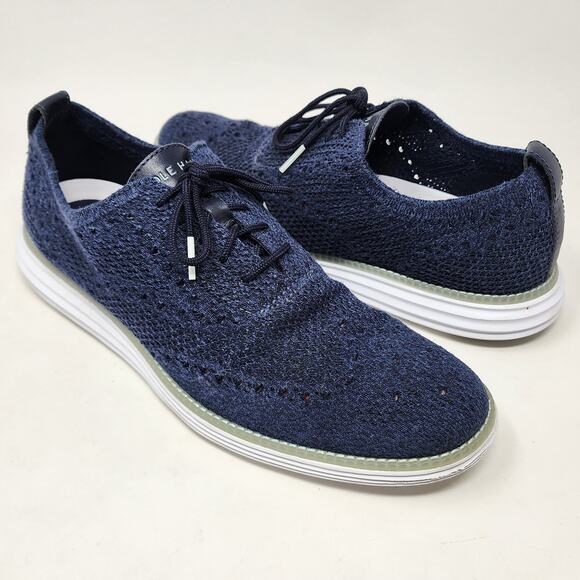 Cole Haan OriginalGrand Stitchlite Oxford Loafers Men 9.5M Blue Wingtip C31071 main image 9
